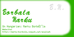 borbala marku business card